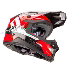 Capacete Mattos Racing Echoes Kids - Vermelho