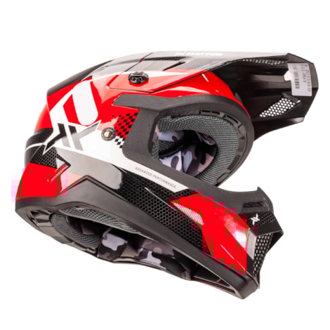 Capacete Mattos Racing Echoes Kids - Vermelho