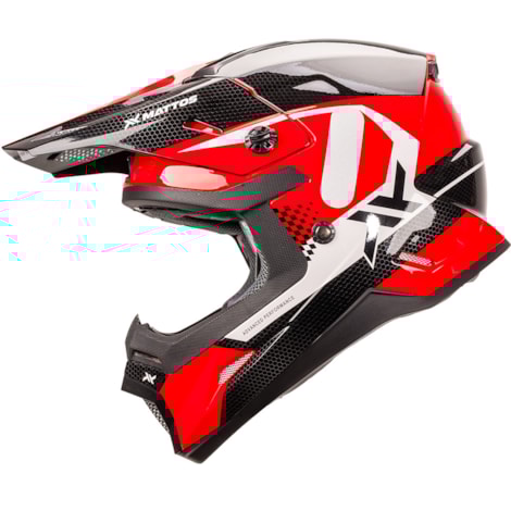 Segunda imagem do produto Capacete Mattos Racing Echoes Kids - Vermelho