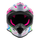 Capacete Pro Tork Infantil Next Branco Rosa Brilhante