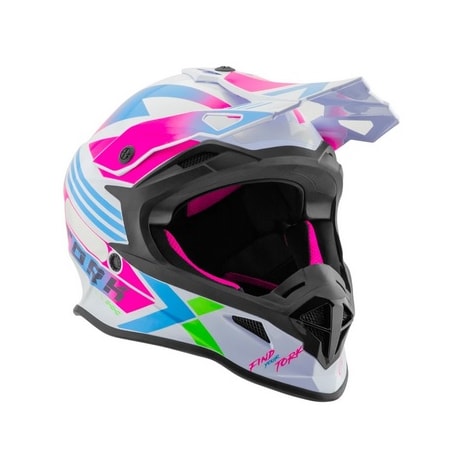 Capacete Pro Tork Infantil Next Branco Rosa Brilhante