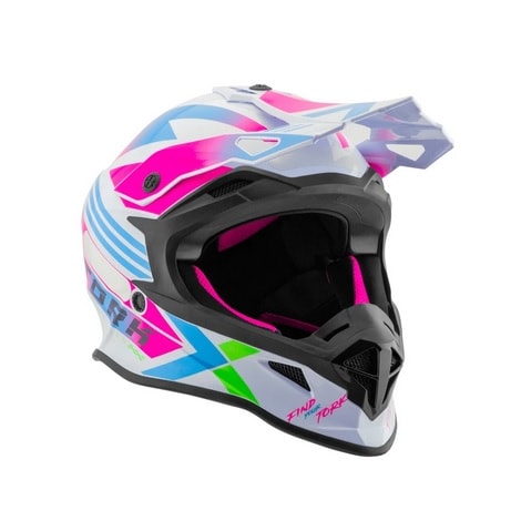 Capacete Pro Tork Infantil Next Branco Rosa Brilhante