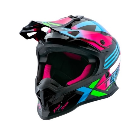 Segunda imagem do produto Capacete Pro Tork Infantil Next Preto Rosa Brilhante