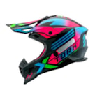 Capacete Pro Tork Infantil Next Preto Rosa Brilhante