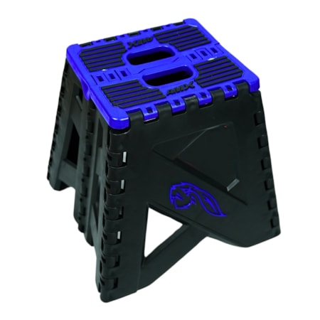 Cavalete P/ Moto Dobrável Universal - Preto Azul