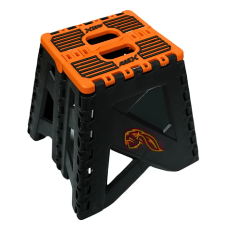 Cavalete P/ Moto Dobrável Universal - Preto Laranja