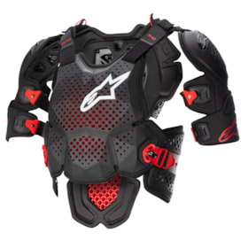 Colete Alpinestars A10 V2 Chest Anthracite Preto Vermelho