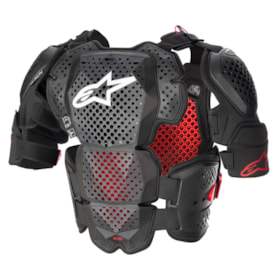 Colete Alpinestars A10 V2 Chest Anthracite Preto Vermelho