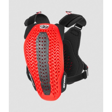 Segunda imagem do produto Colete Alpinestars A5 Plasma Chest Protector - Preto Vermelho Branco