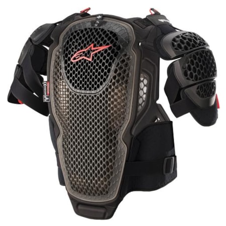 Segunda imagem do produto Colete Alpinestars A6 Chest - Preto Vermelho