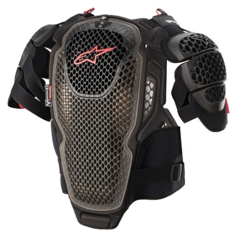 Segunda imagem do produto Colete Alpinestars A6 Chest - Preto Vermelho