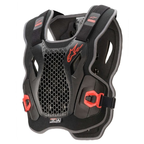 Colete Alpinestars Bionic Action Chest - Preto Vermelho