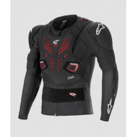 Colete Alpinestars Bionic Pro V3 - Preto Vermelho Branco