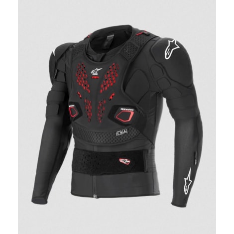 Colete Alpinestars Bionic Pro V3 - Preto Vermelho Branco