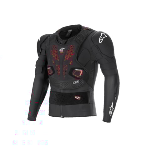 Colete Alpinestars Bionic Pro V3 - Preto Vermelho Branco