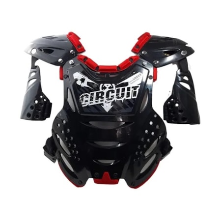 Segunda imagem do produto Colete Circuit PC/PP Preto Vermelho