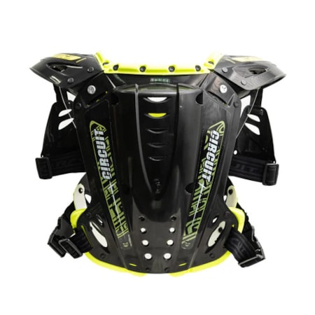 Segunda imagem do produto Colete Circuit PP - Preto Amarelo Flúor