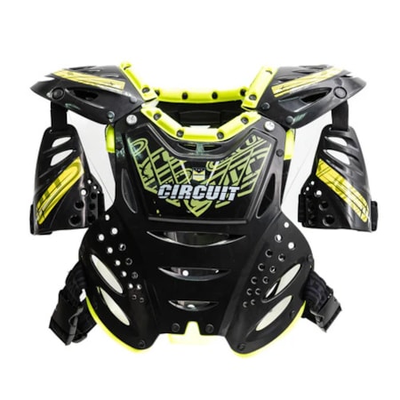 Segunda imagem do produto Colete Circuit PP - Preto Amarelo Flúor