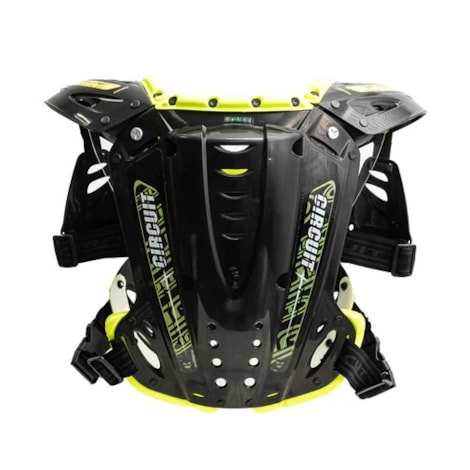 Segunda imagem do produto Colete Circuit PP - Preto Amarelo Flúor