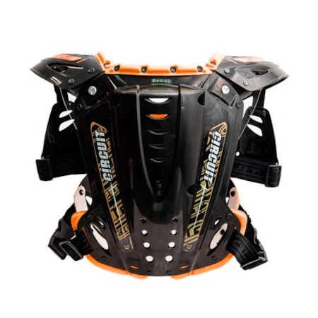 Segunda imagem do produto Colete Circuit PP - Preto Laranja Flúor