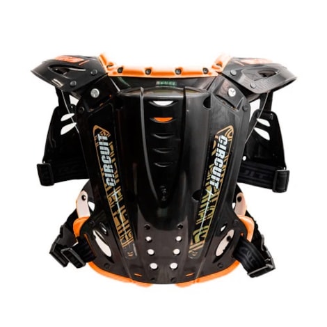 Segunda imagem do produto Colete Circuit PP - Preto Laranja Flúor