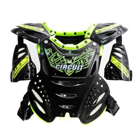 Segunda imagem do produto Colete Circuit PP - Preto Verde