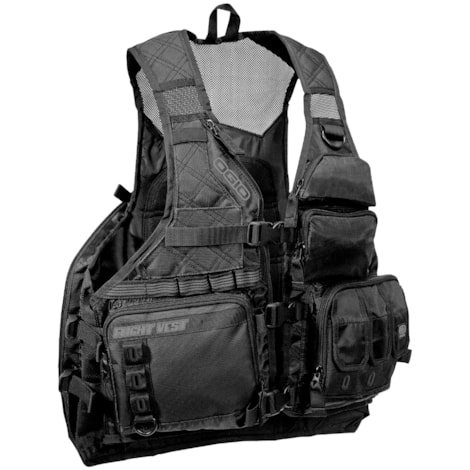 Segunda imagem do produto Colete Ogio Flight Vest C/ Bolsa de Hidrataçao - Preto