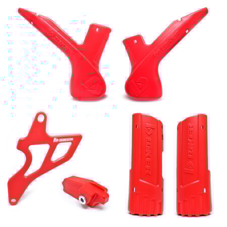 Combo Biker CRF 230 (Quadro Eixo Bengala Pinão) - Vermelho