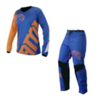 Conjunto AMX Classic Extreme Infantil - Azul Laranja