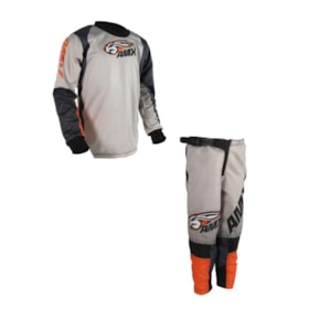 Conjunto AMX Classic Infantil - Cinza Laranja