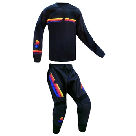 Conjunto Calça + Camisa IMS Daytona Infantil - Preto