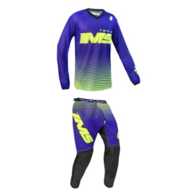 Conjunto IMS MX Infantil - Azul Flúor