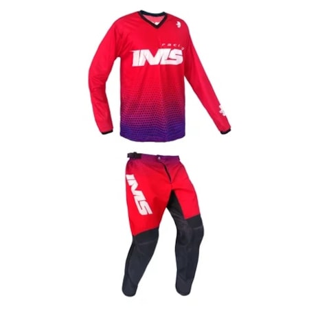 Segunda imagem do produto Conjunto IMS MX Infantil - Azul Vermelho