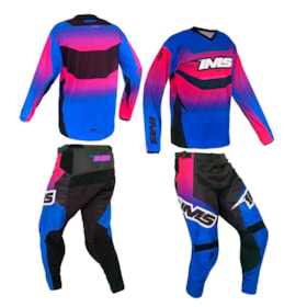 Conjunto IMS MX Revo Extreme - Azul Rosa