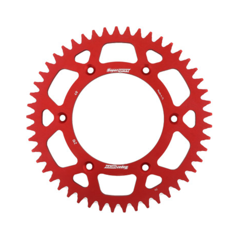 Coroa Aluminio Supersprox CR125/250 -/07 CRF230/250F/250R/450R CRF250/450X CRF250/450RX -/23 Vermelho
