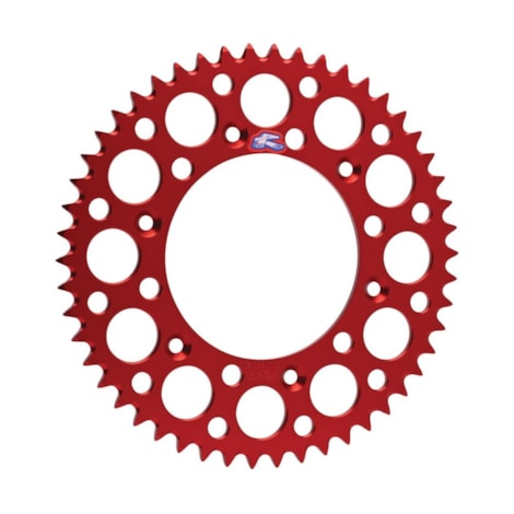 Coroa RENTHAL Alumínio CR 125/250 CRF 250R/450R CRF 230 - Vermelho