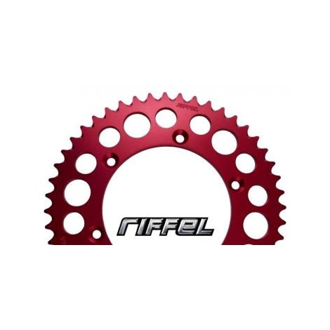 Coroa Riffel Aluminio - 46T Kawasaki - Vermelho