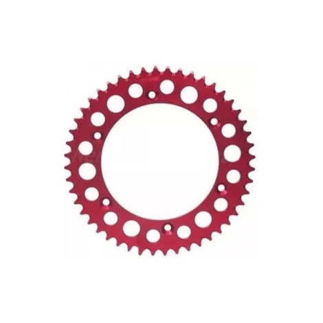Coroa Riffel Alumínio - Honda 47T (Red)