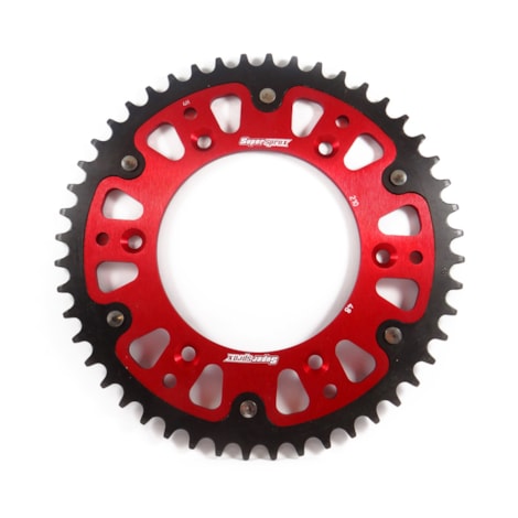 Coroa Supersprox Stealth Honda CR125/250 -/07 CRF230/250F/250R/450R CRF250/450X CRF250/450RX - Vermelho