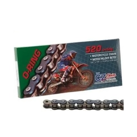 Corrente CZchains 520-118 Modelo O"Ring Com Retentor