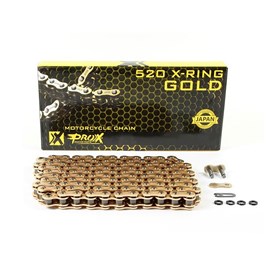 Corrente ProX 520X120 - X-Ring Com Retentor - Dourada