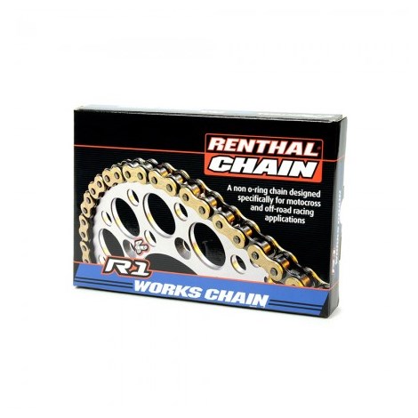 Corrente Renthal 420X130 R1 Works Chain - Dourado