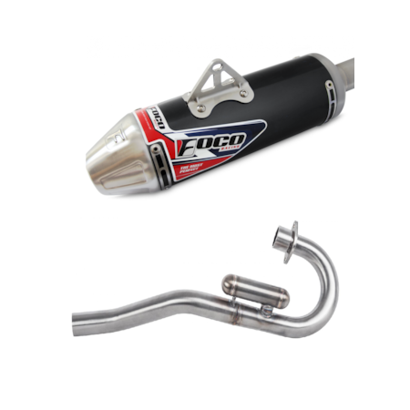 Curva + Ponteira Foco Racing CRF 230 - Preto