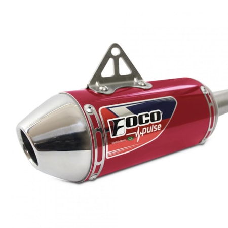 Segunda imagem do produto Escapamento Foco Honda CRF 230 Pulse Vermelho Alto Brilho B42