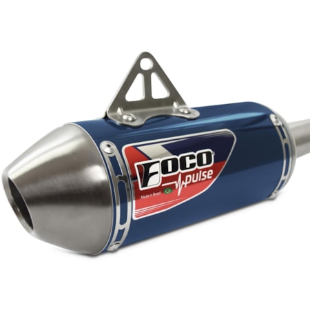 Segunda imagem do produto Escapamento Foco Honda CRF 250F Pulse Azul Alto Brilho B42