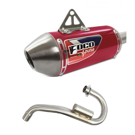Escapamento Foco Honda CRF 250F Pulse Vermelho Alto Brilho B42