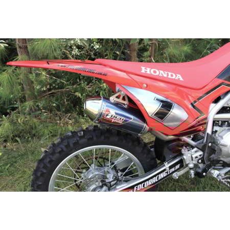 Segunda imagem do produto Escapamento Foco Honda CRF 300F Pulse Azul Alto Brilho
