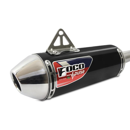 Escapamento Foco Honda Tornado Médio Pulse Preto Alto Brilho