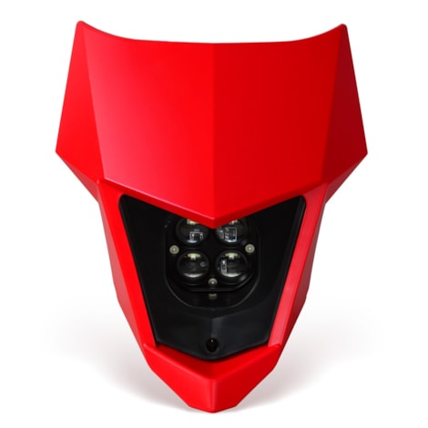 Farol Led 40W Biker C/ Carenagem CRF 230/250F/300F TORNADO XR 200 TTR 230 - Vermelho