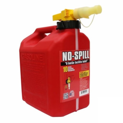 Galão de Abastecimento No-Spill 10L - Vermelho